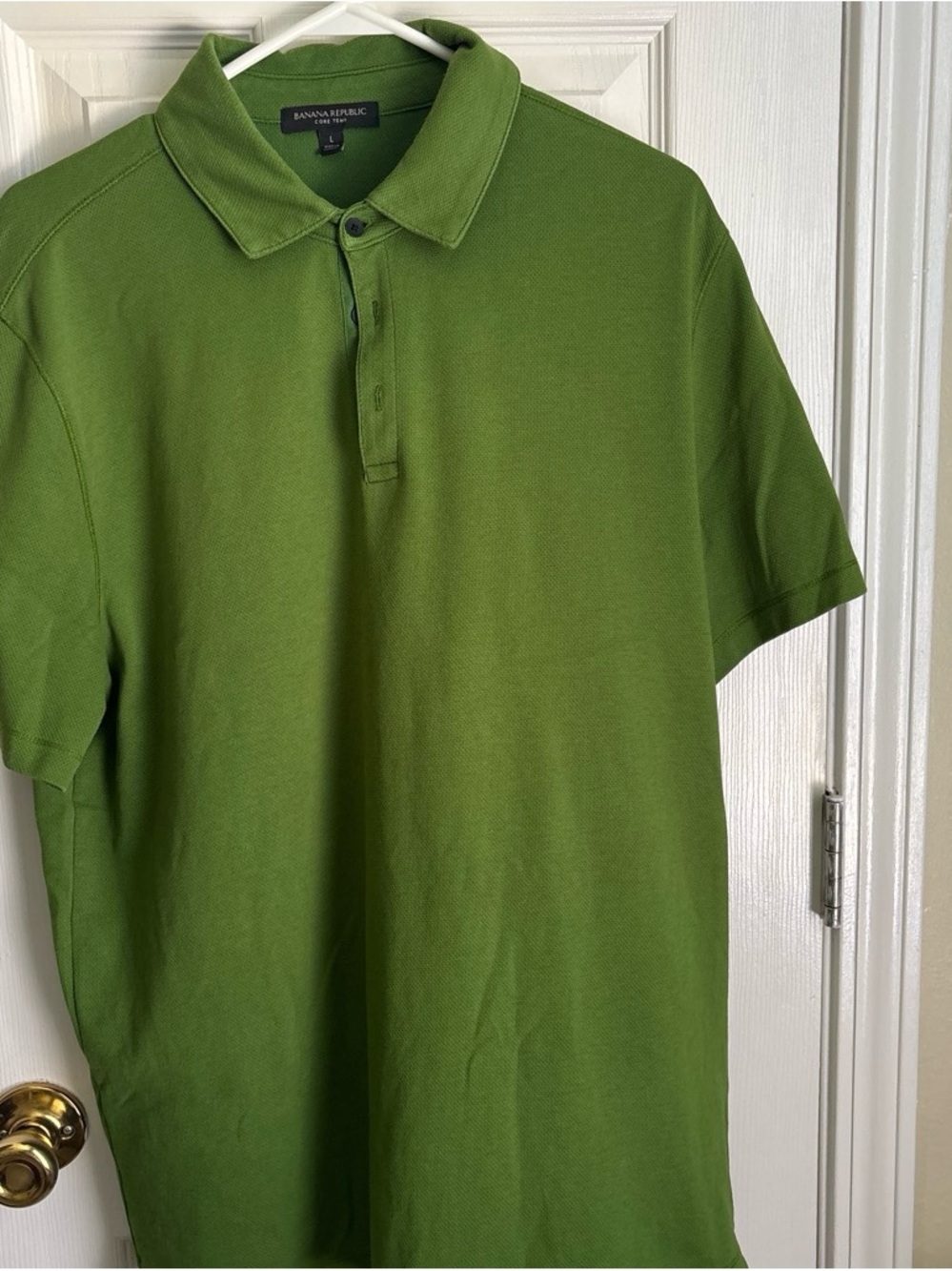 Banana Republic Olive Green Pique Polo
